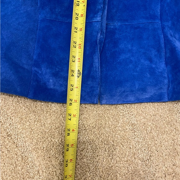 Vintage 100% Leather Cobalt Blue Jacket! - Picture 8 of 12